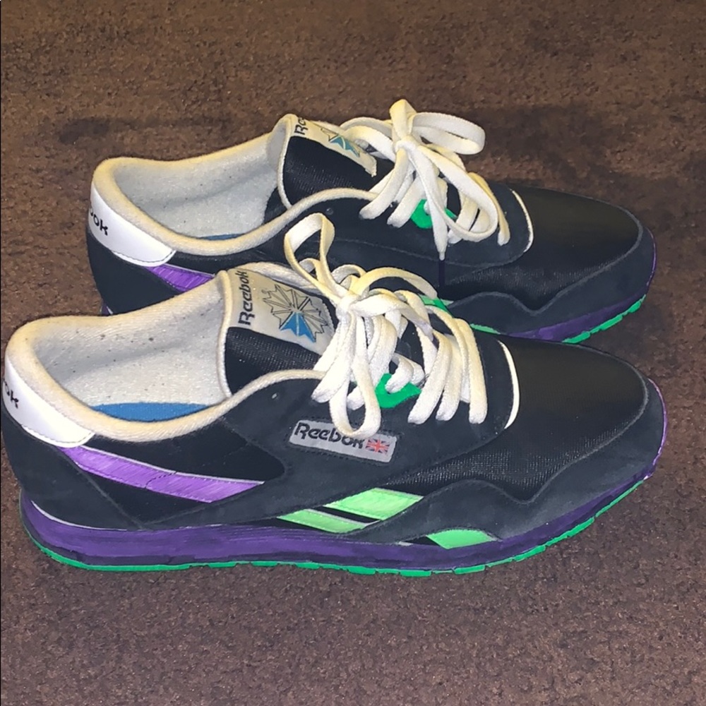 Reebok classic custom “greens n purp”